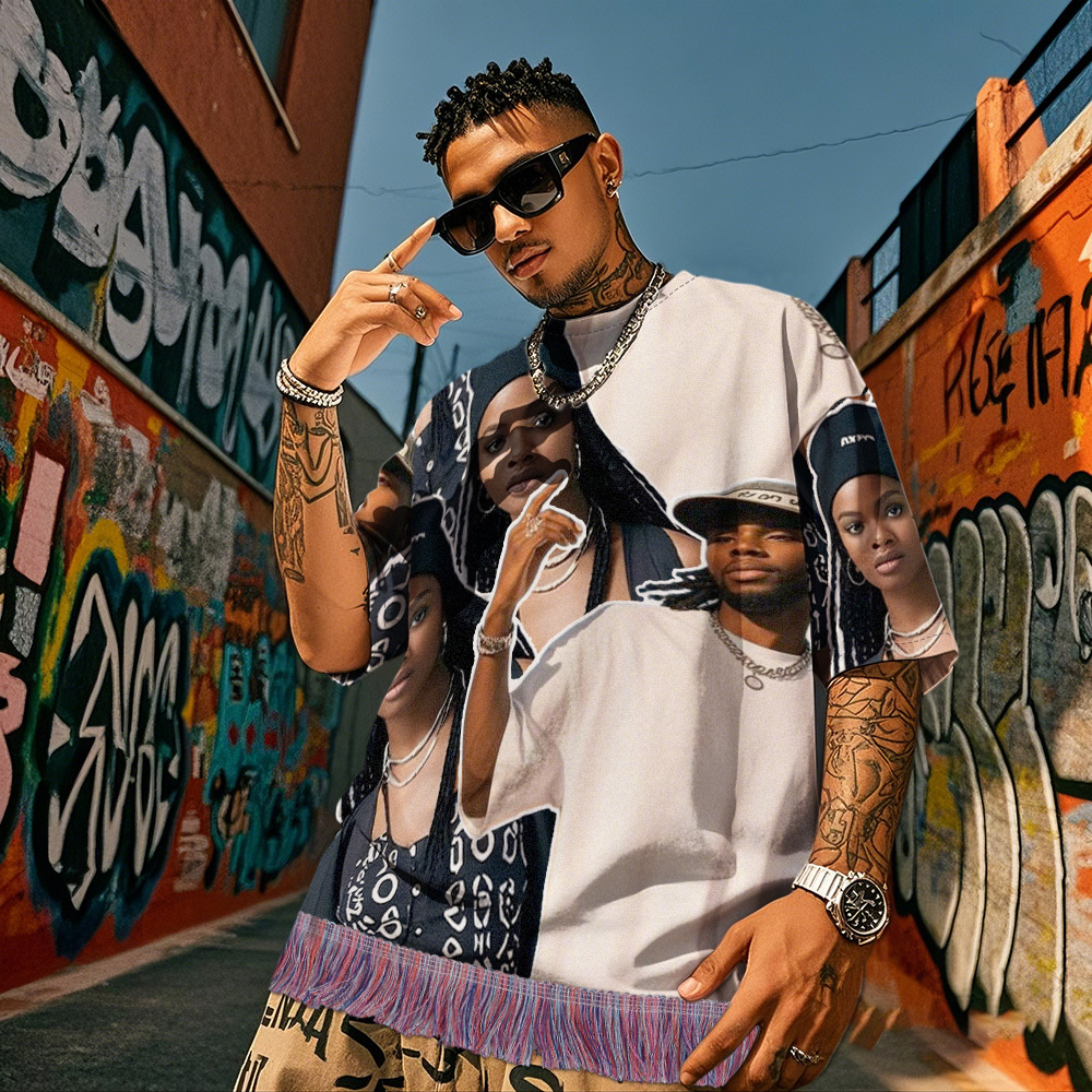 Custom Vintage Photo Tapestry Sweatshirt Hoodie - 