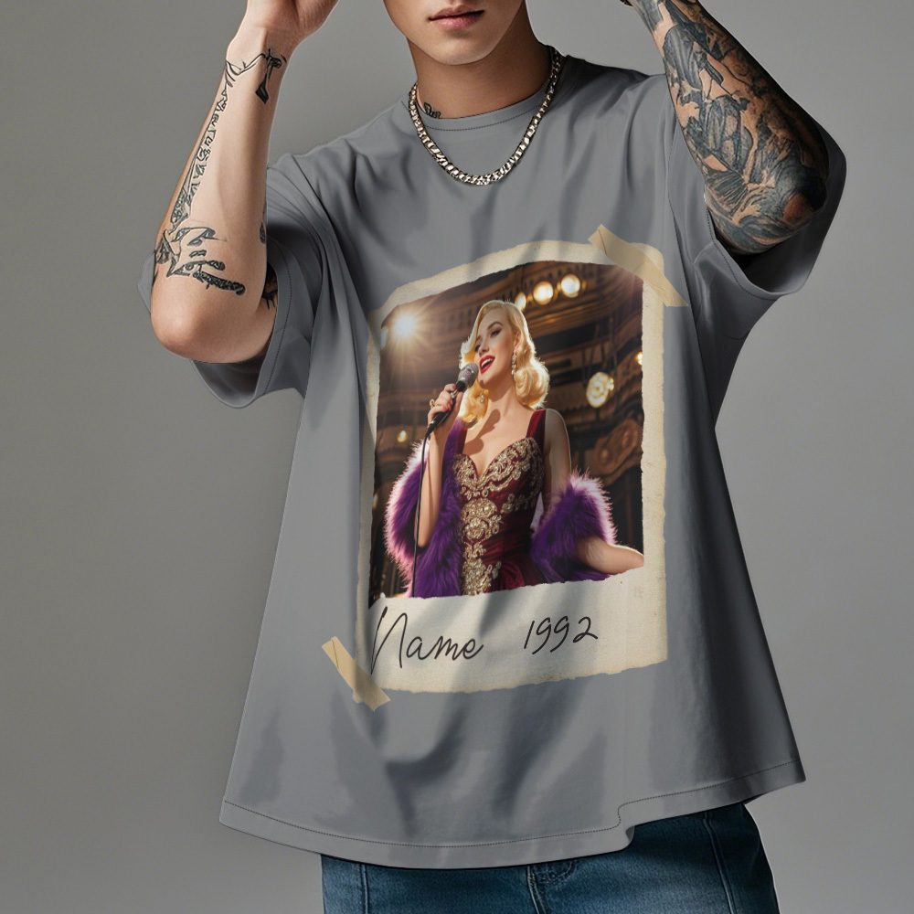 Custom Vintage Photo And Year Personalized 30th Birthday Gift Vintage 30th Birthday Party Vintage Est 1995 Shirt