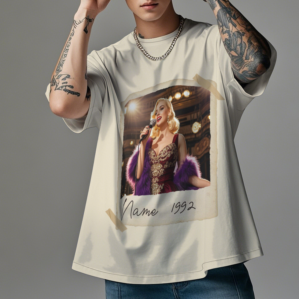 Custom Vintage Photo And Year Personalized 30th Birthday Gift Vintage 30th Birthday Party Vintage Est 1995 Shirt