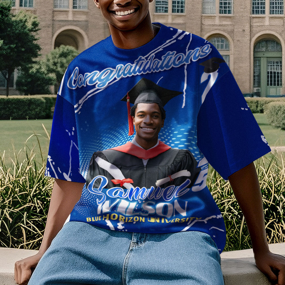 Custom 3D Graduation Gift Design Your Own Personalized Shirt