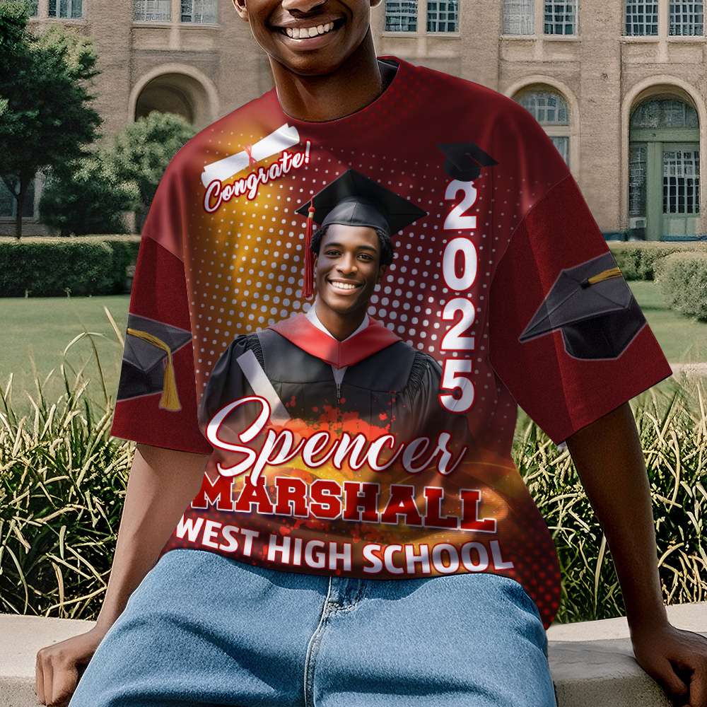 Custom 3D Graduation Gift Design Your Own Personalized Shirt