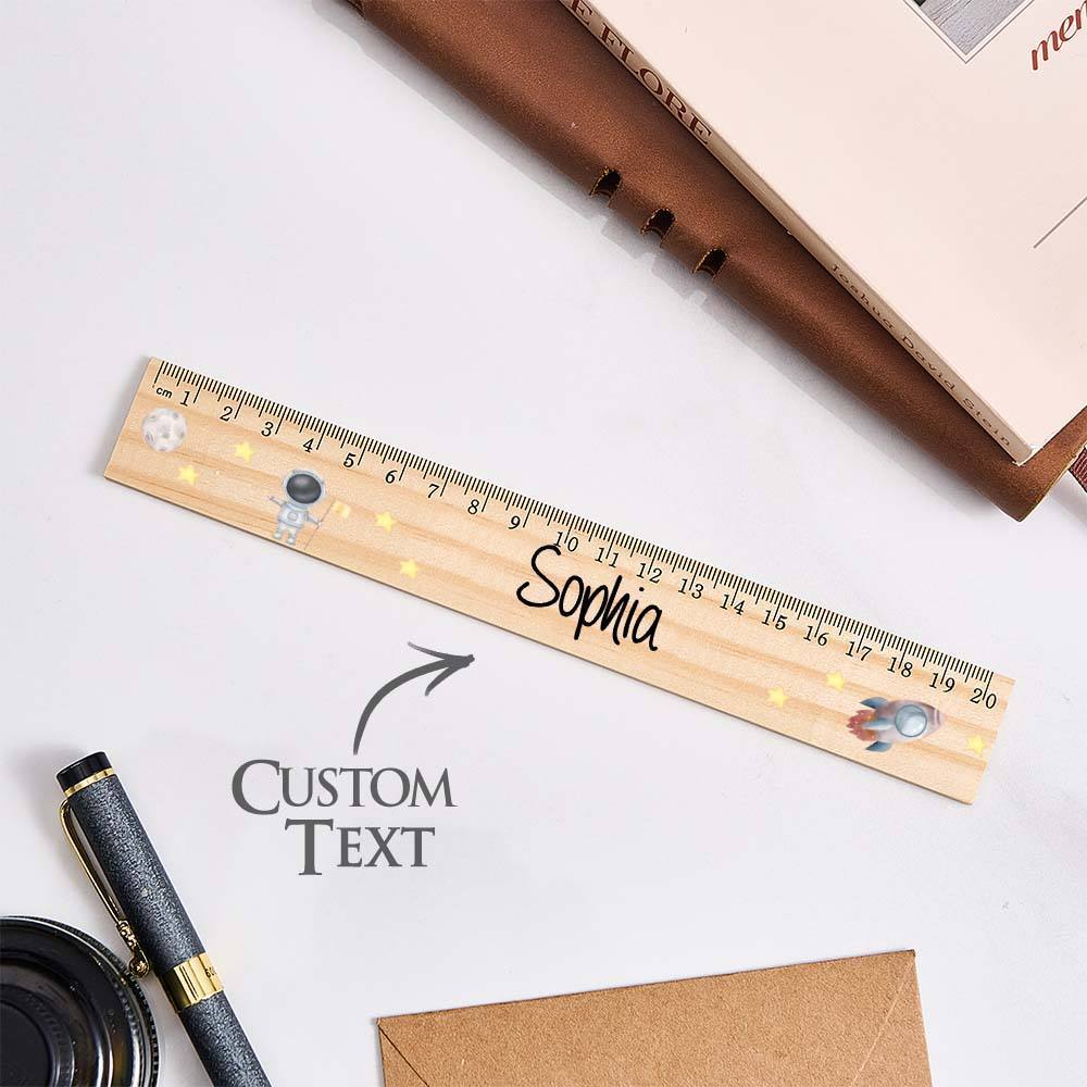 Personalized Name Ruler Custom Wooden Ruler School Enrollment Gifts Back to School Gifts for Children - Myphotowallet