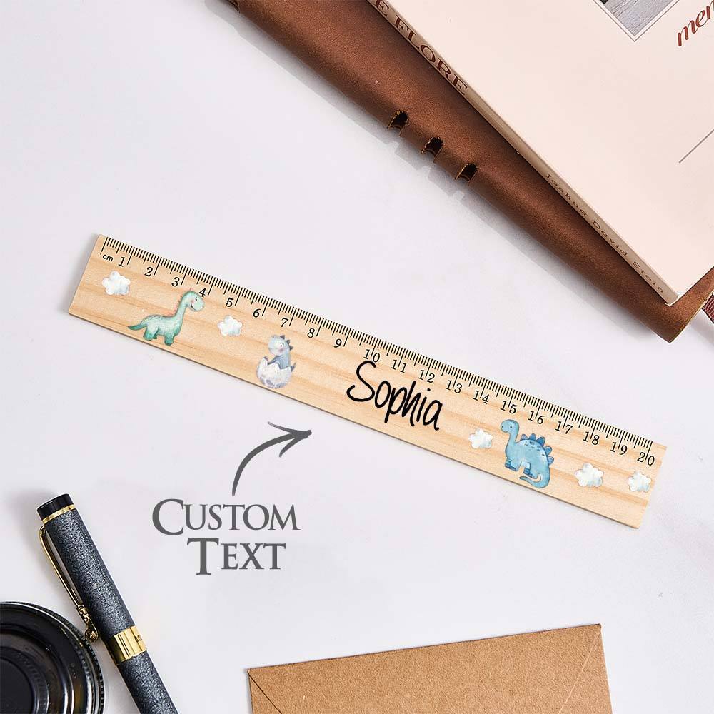 Personalized Name Ruler Custom Wooden Ruler School Enrollment Gifts Back to School Gifts for Children - Myphotowallet