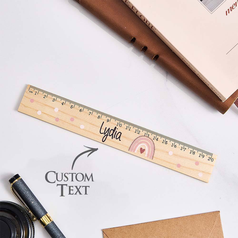 Personalized Name Ruler Custom Wooden Ruler School Enrollment Gifts Back to School Gifts for Children - Myphotowallet