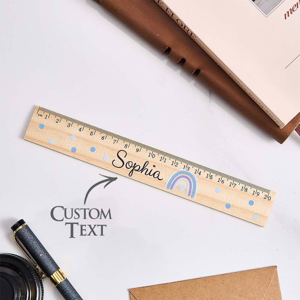 Personalized Name Ruler Custom Wooden Ruler School Enrollment Gifts Back to School Gifts for Children - Myphotowallet