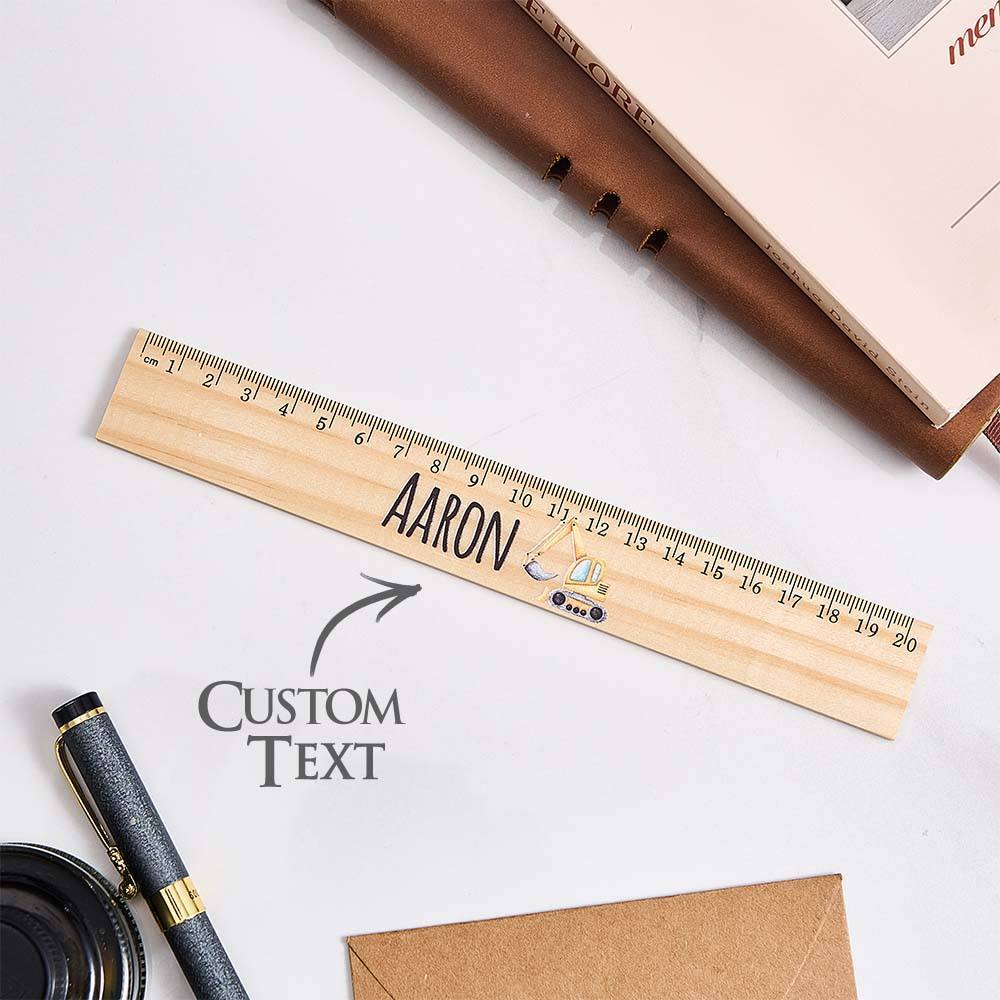Personalized Name Ruler Custom Wooden Ruler School Enrollment Gifts Back to School Gifts for Children - Myphotowallet
