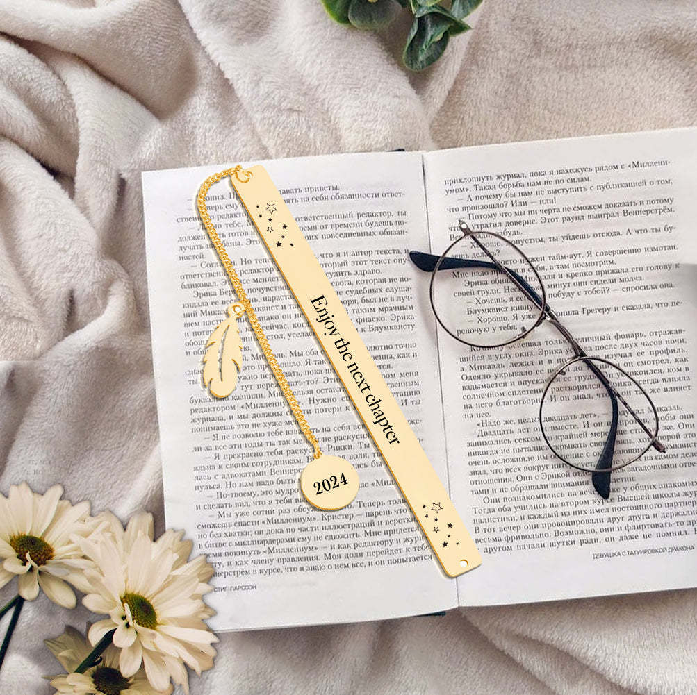 Personalized Bookmark Custom Text Bookmark Back to School Gift for Reader - Myphotowallet