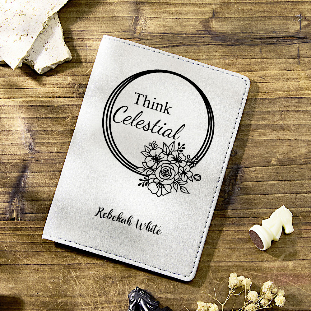 Personalized LDS Temple Recommend and Temple Ordinance Leather Holder with Name and Quote Baptism Worship Christmas Gift for Latter-day Saints