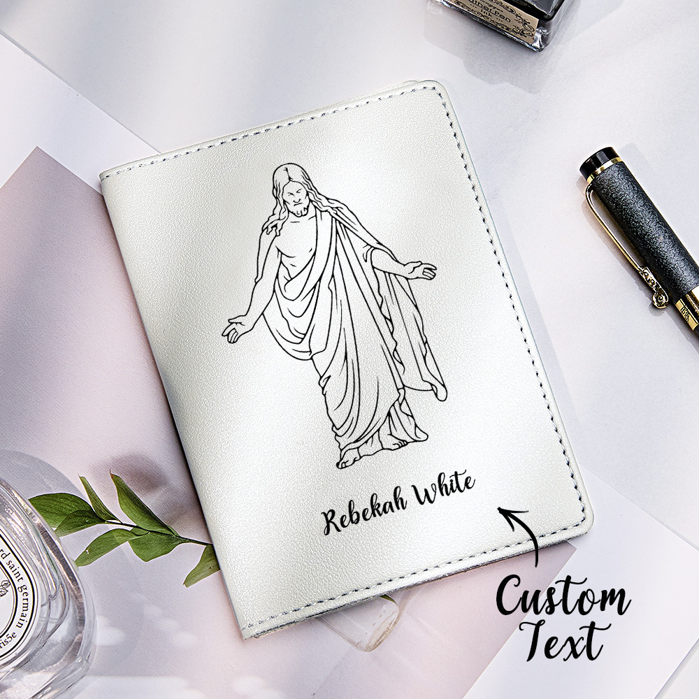 Personalized LDS Temple Recommend and Temple Ordinance Leather Holder with Name and Quote Baptism Worship Christmas Gift for Latter-day Saints