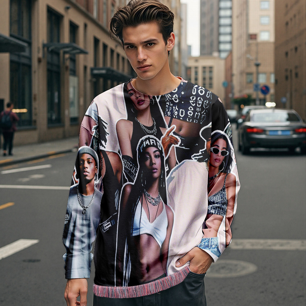 Custom Vintage Photo Sweatshirt Hoodie Personalized Photo Gift - 