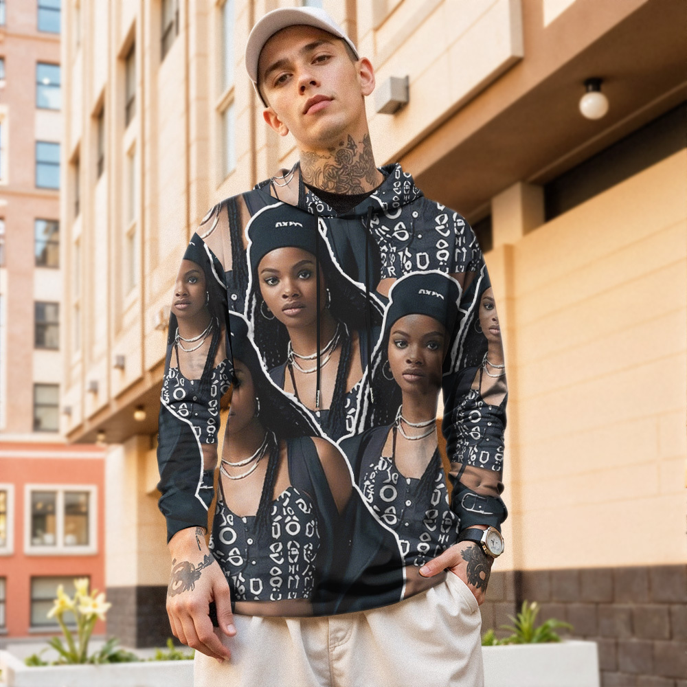 Custom Vintage Photo Tapestry Sweatshirt Hoodie - 