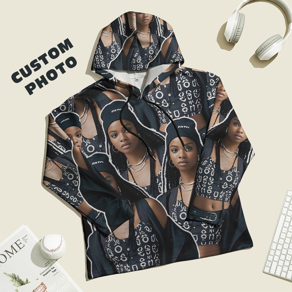Custom Vintage Photo Tapestry Sweatshirt Hoodie - 