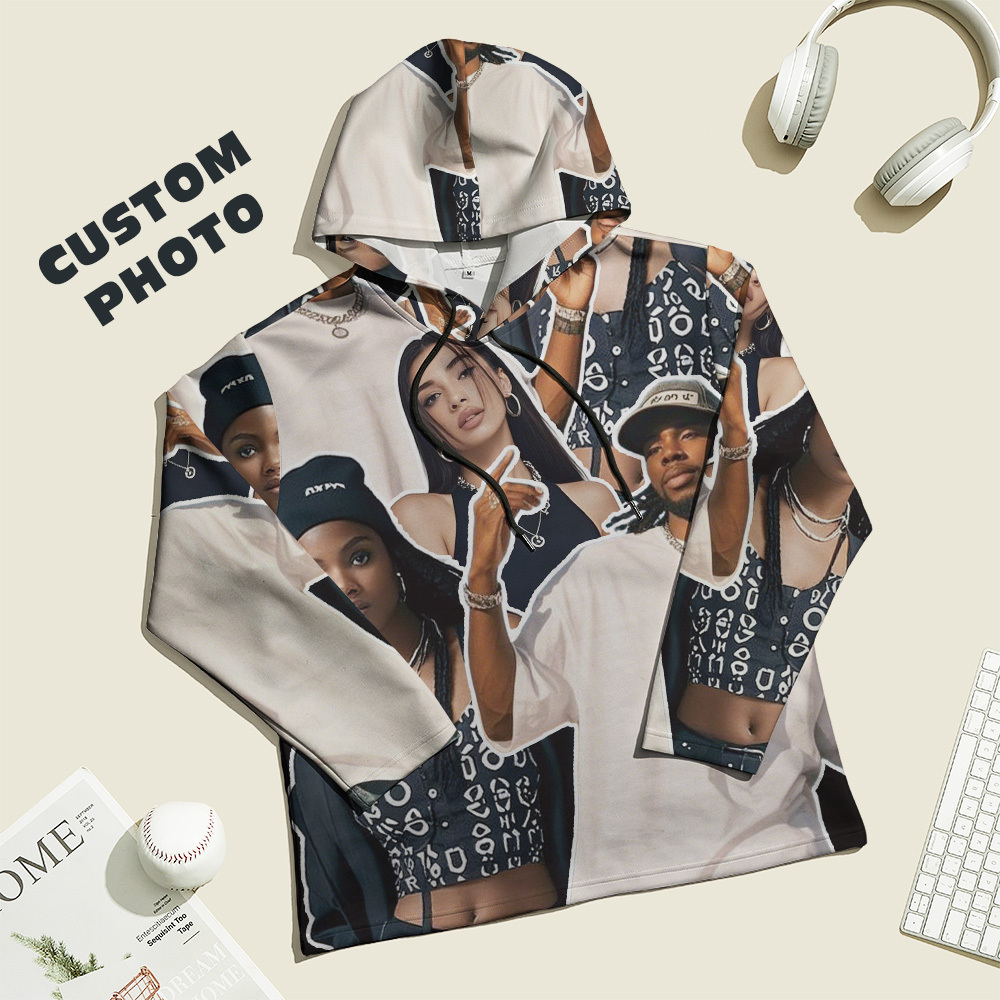 Custom Vintage Photo Tapestry Sweatshirt Hoodie - 