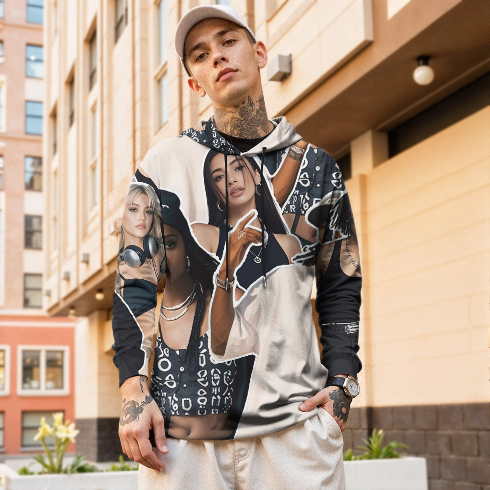 Custom Vintage Photo Tapestry Sweatshirt Hoodie - 