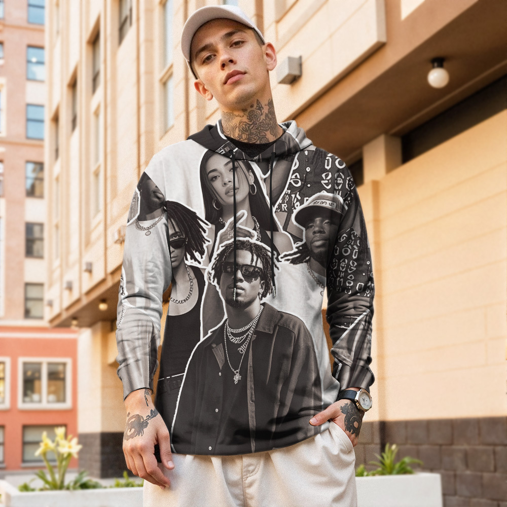 Custom Vintage Photo Tapestry Sweatshirt Hoodie - 