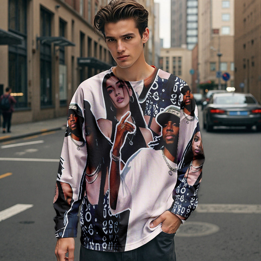 Custom Vintage Photo Sweatshirt Hoodie Personalized Photo Gift - 