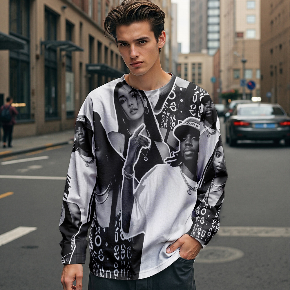 Custom Vintage Photo Sweatshirt Hoodie Personalized Photo Gift - 