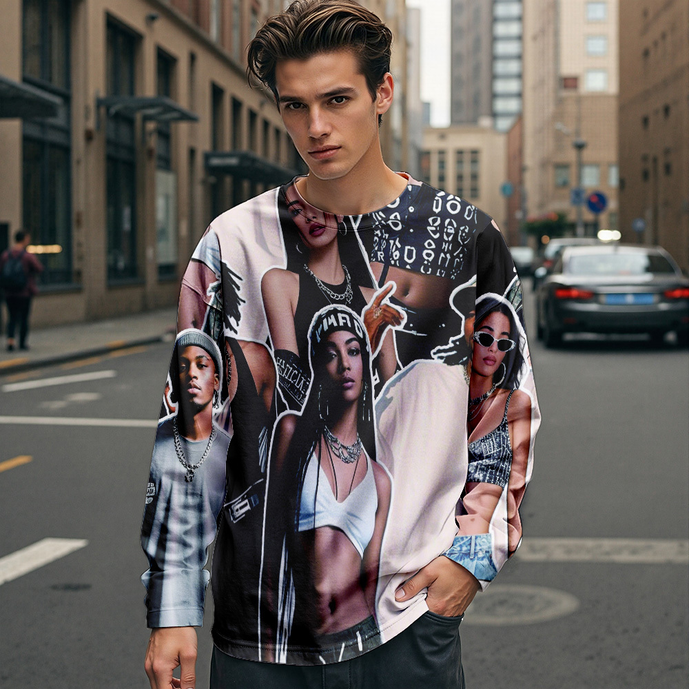 Custom Vintage Photo Sweatshirt Hoodie Personalized Photo Gift - 