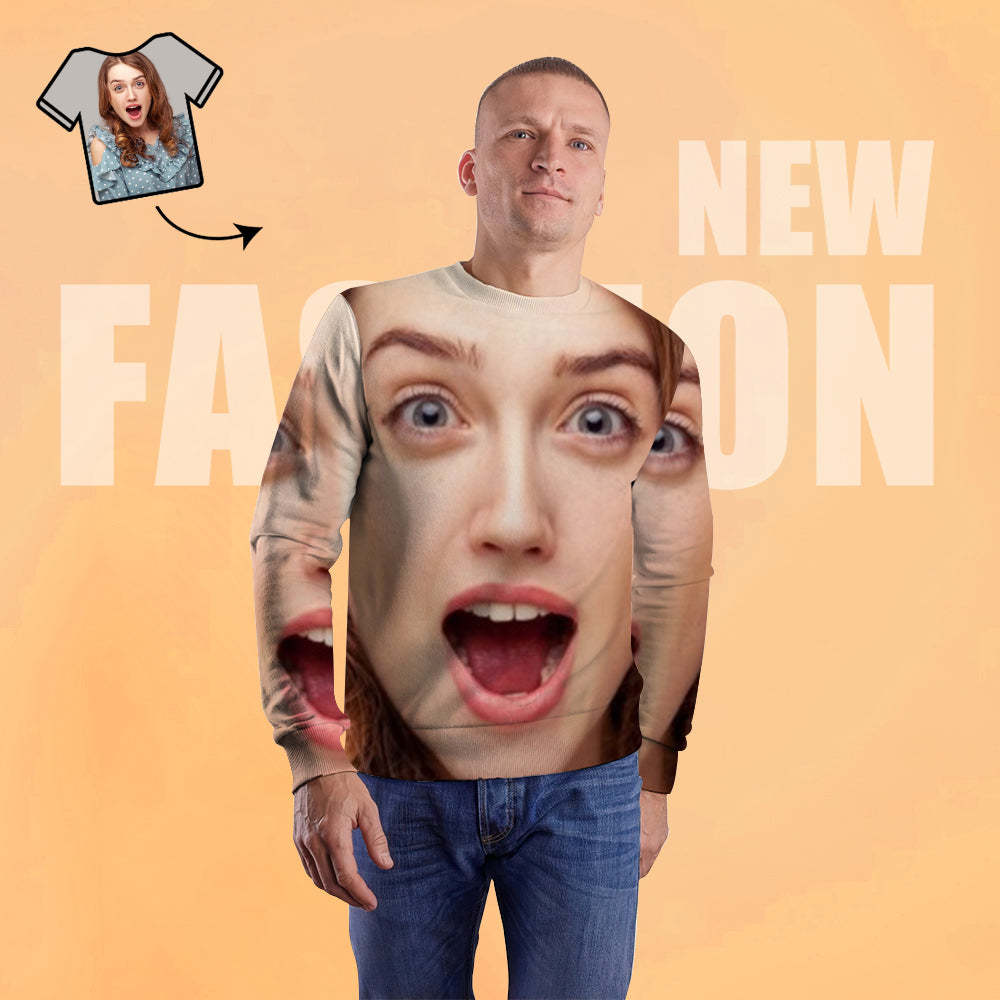 Face Hoodies Custom Sweatshirt Personalized Hoodies Cool Hoodie Designs for Gift - 