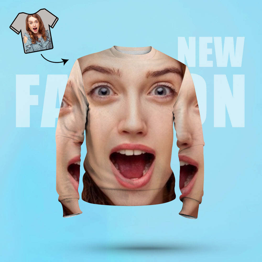 Face Hoodies Custom Sweatshirt Personalized Hoodies Cool Hoodie Designs for Gift - 