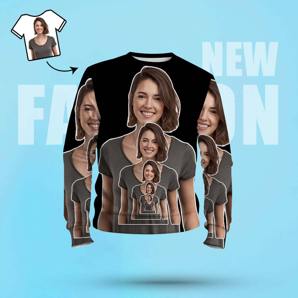 Custom Hoodie with Photo Men's All Over Print Sweatshirt Design Your Own Hoodie - 