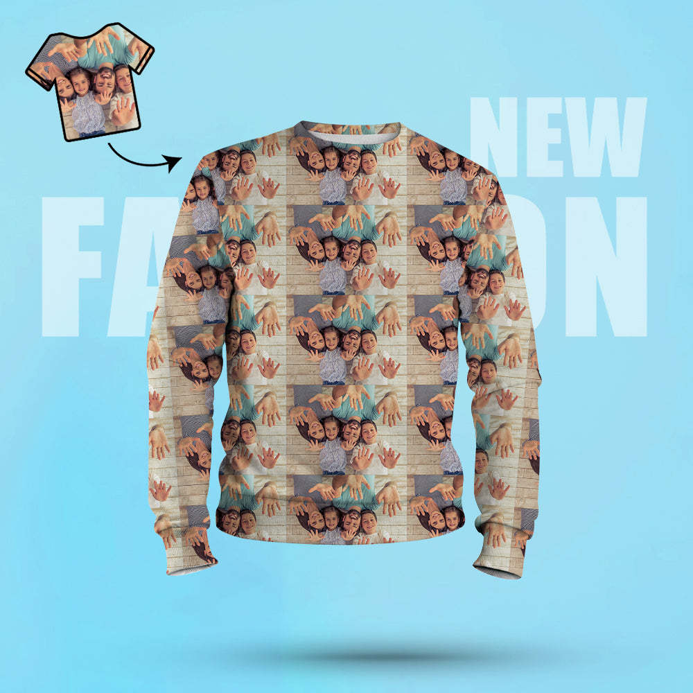 Custom Hoodies with Picture Custom Sweatshirts Personalized Hoodies for Family Gift - 