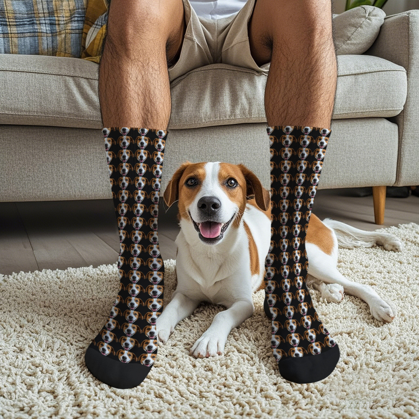 Custom Full Face Photo Printed Socks Personalized Custom Designs Best Gift Idea - 