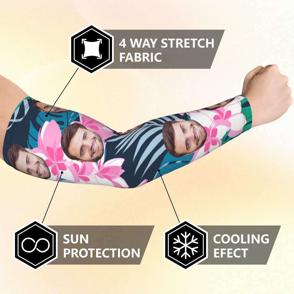 Personalized Sports Arm Sleeves With Photo - 