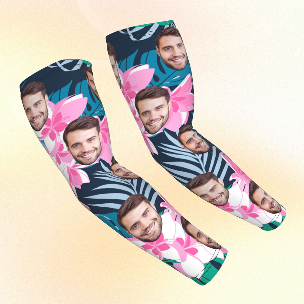 Personalized Sports Arm Sleeves With Photo - 