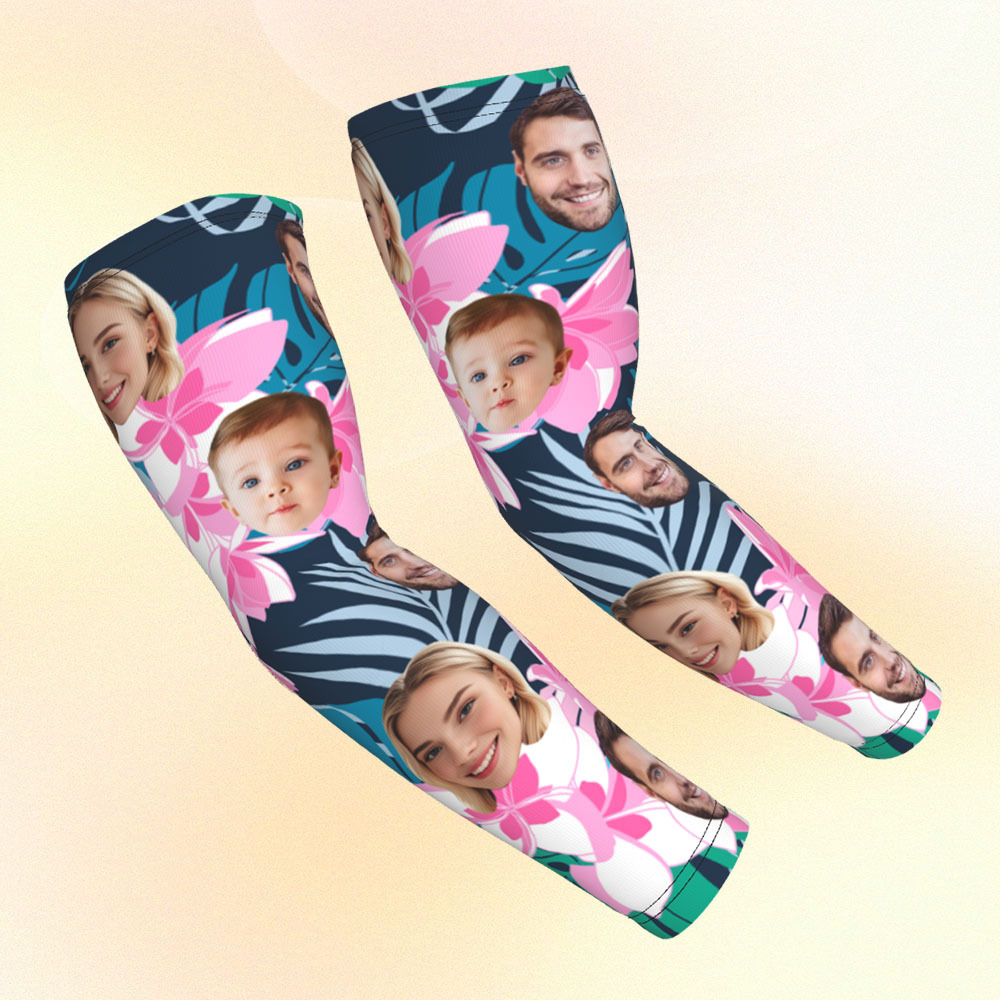 Personalized Sports Arm Sleeves With Photo - 