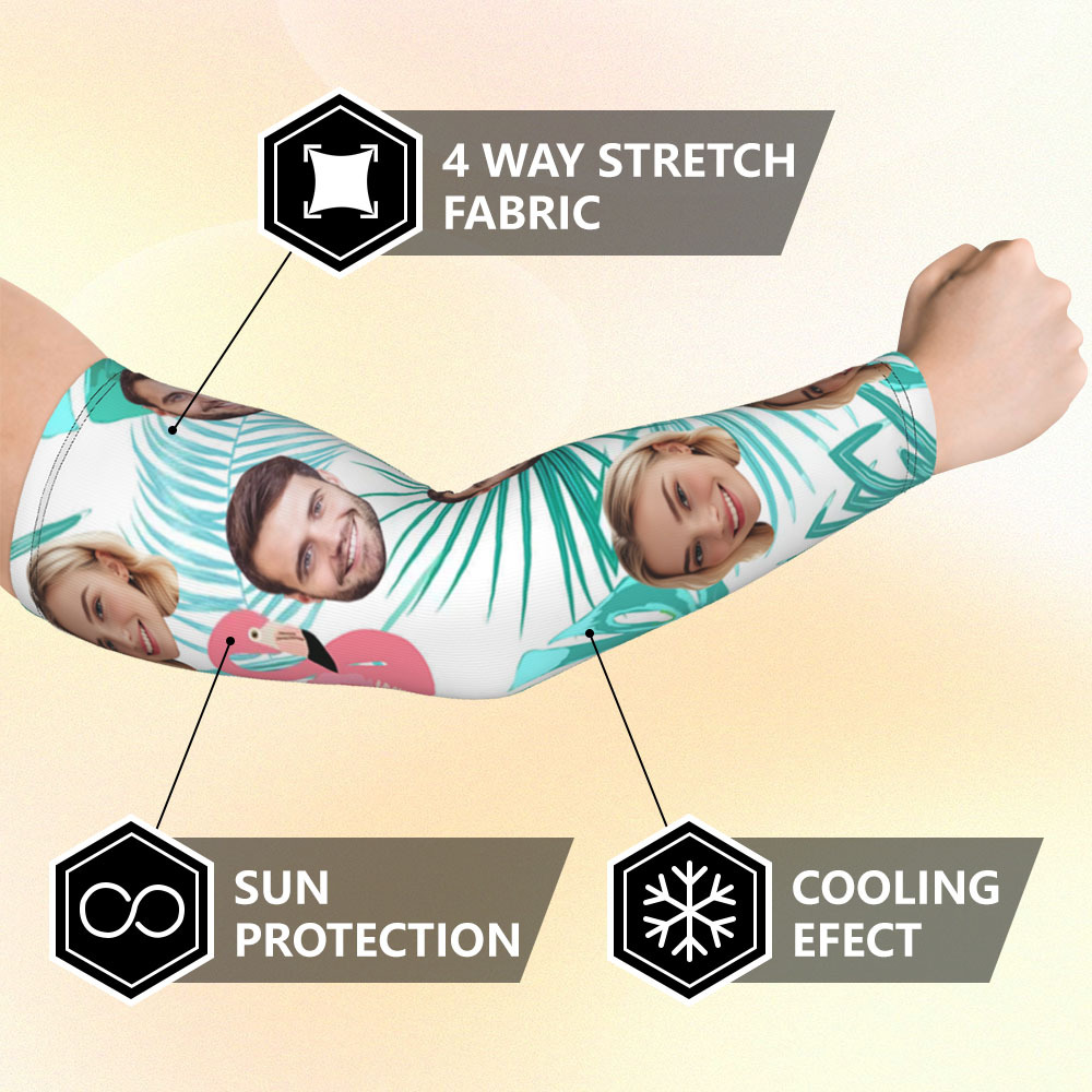 Personalized Sports Arm Sleeves With Photo - 
