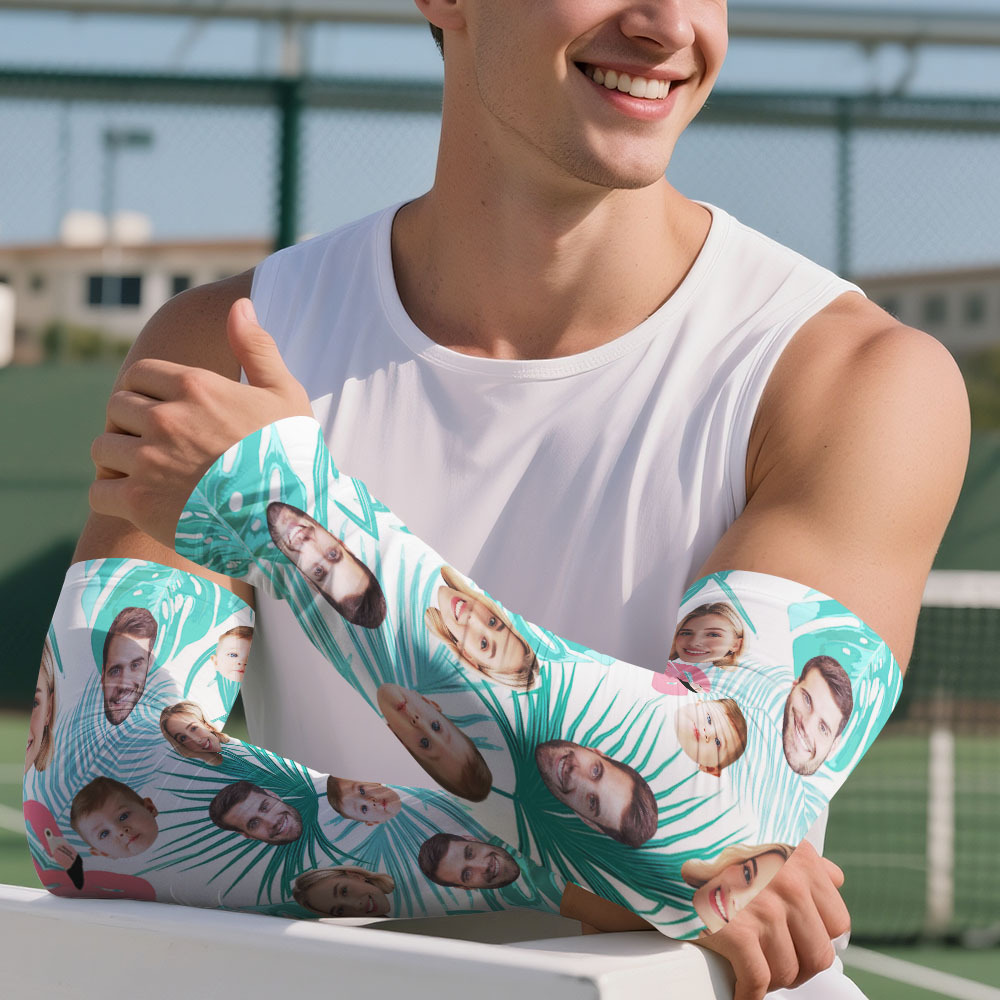 Personalized Sports Arm Sleeves With Photo - 