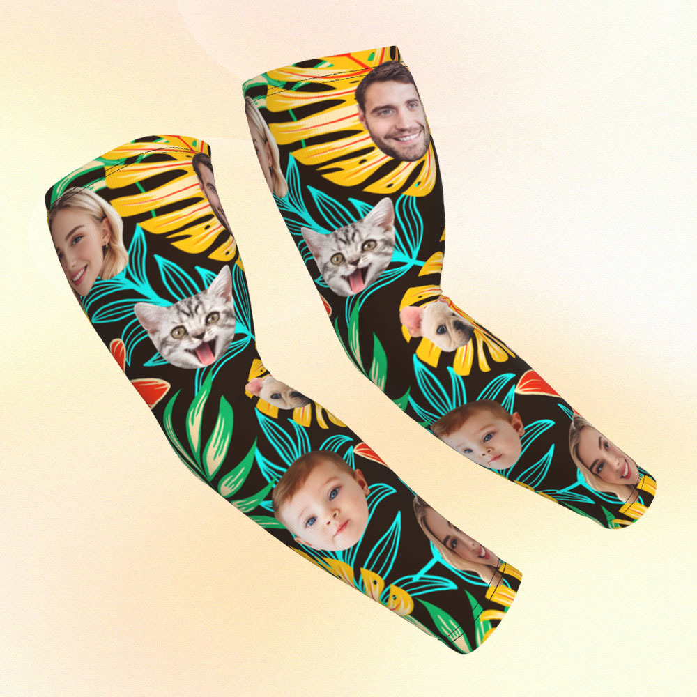 Personalized Sports Arm Sleeves With Photo - 