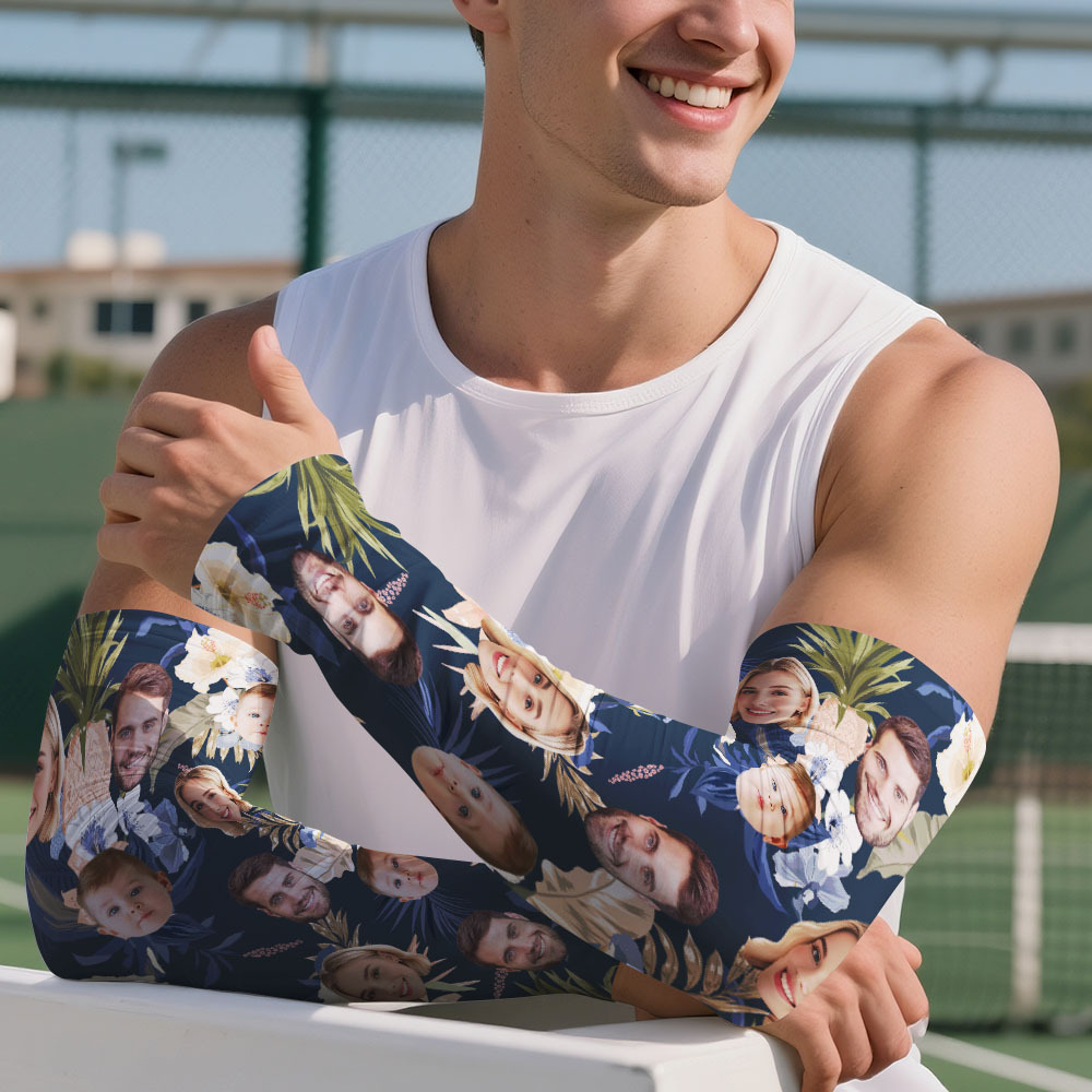 Personalized Sports Arm Sleeves With Photo - 