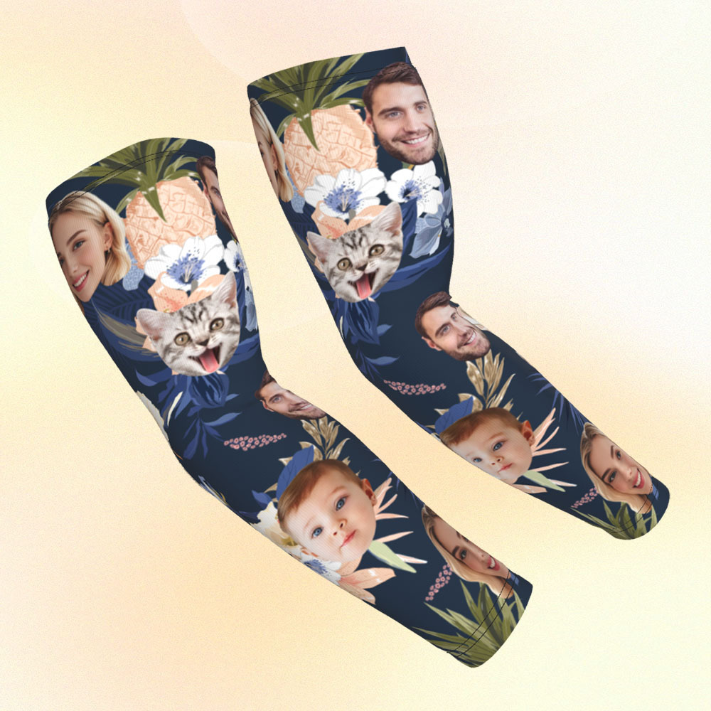 Personalized Sports Arm Sleeves With Photo - 