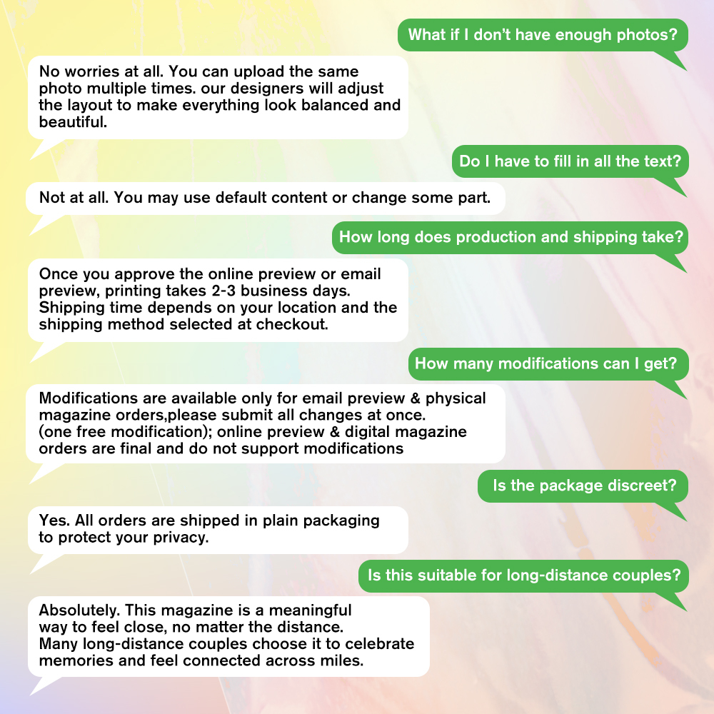 Personalized LOVE STORY Magazine for Couples on Valentine's Day -