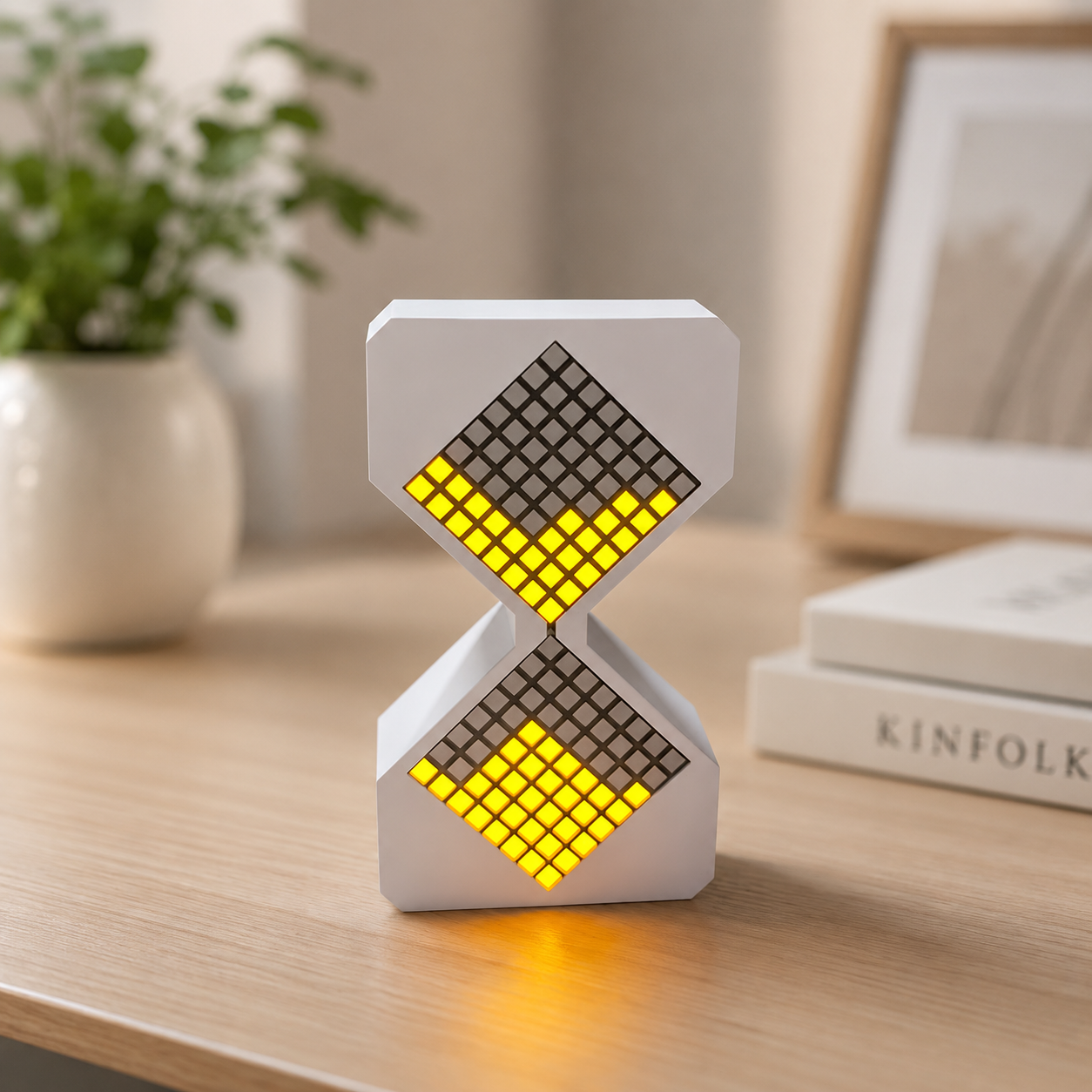 LED Digital Hourglass Timer – Electronic Pixel Sand Clock & Desk Decor