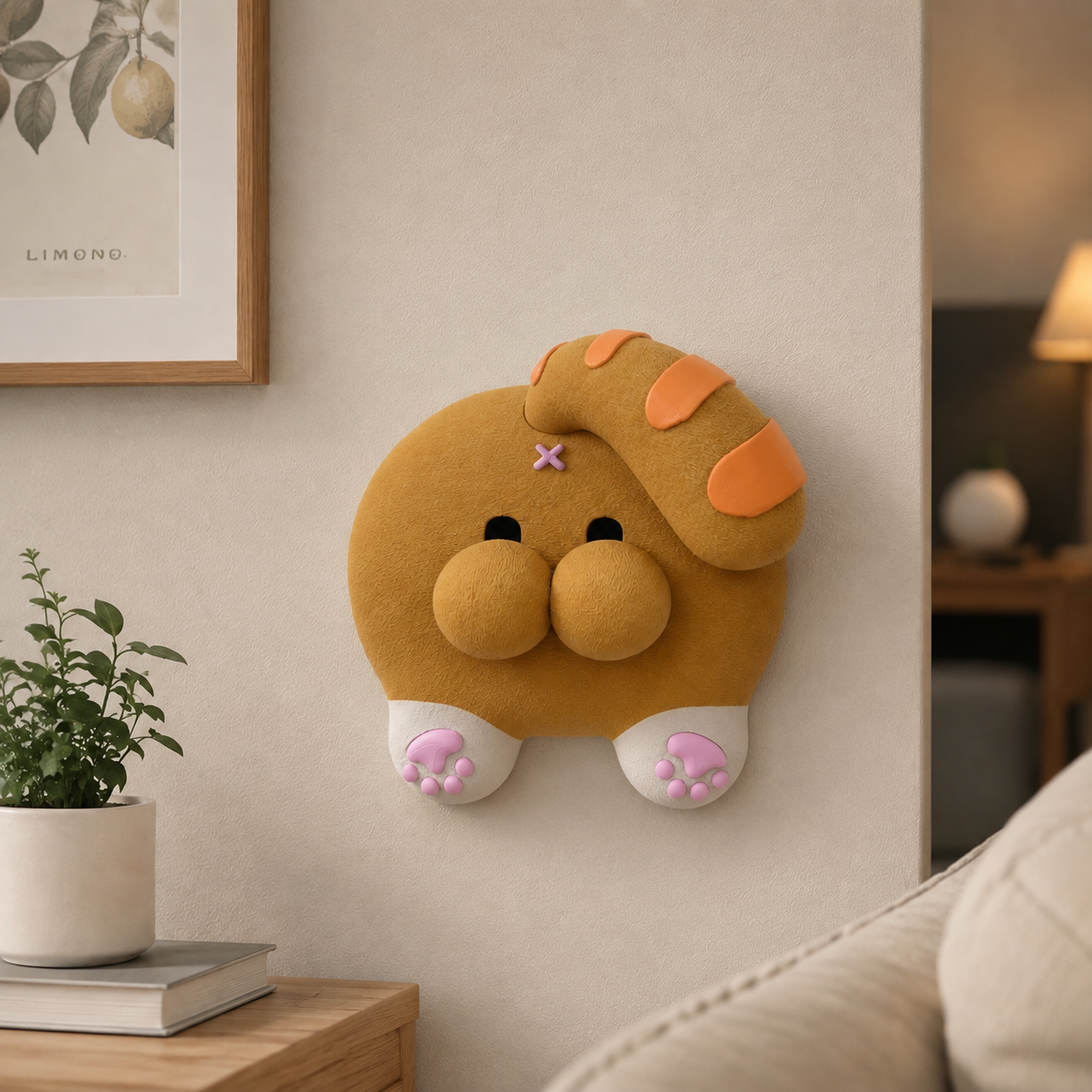 Funny 3D Printed Cat Butt Light Switch Cover - Creative Cat Bum & Testicles 2-Toggle Switch Plate Decor, Hilarious Novelty Gift for Cat Lovers