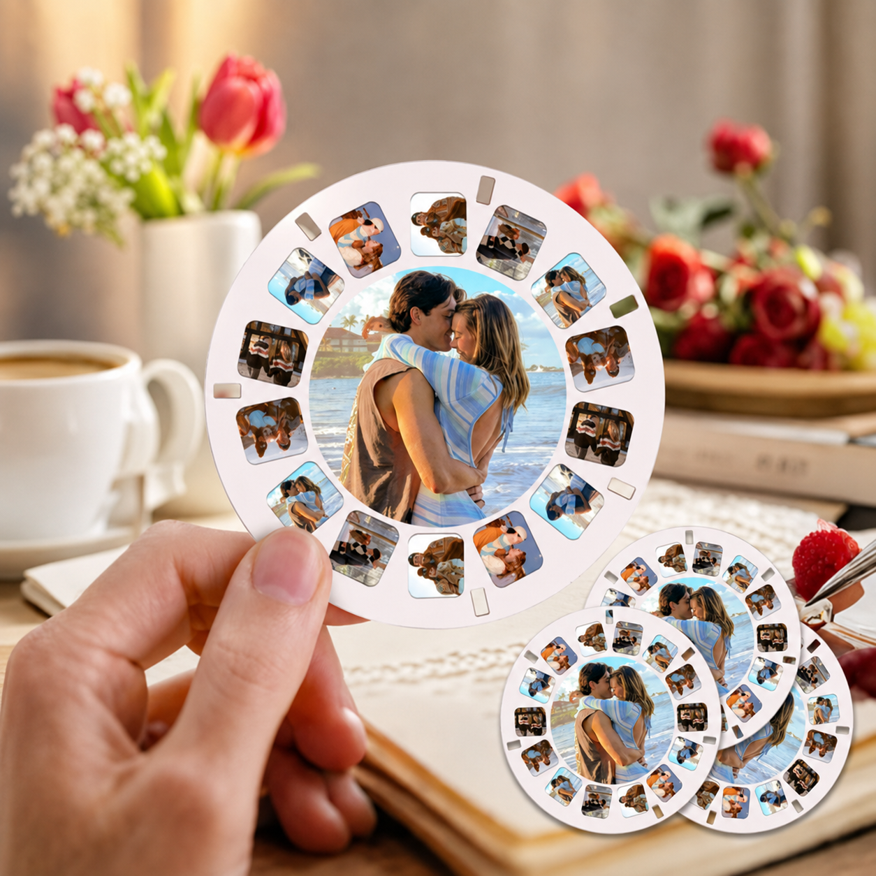 Personalized 3D Viewfinder Reel for Christmas - Customize with Your Photos