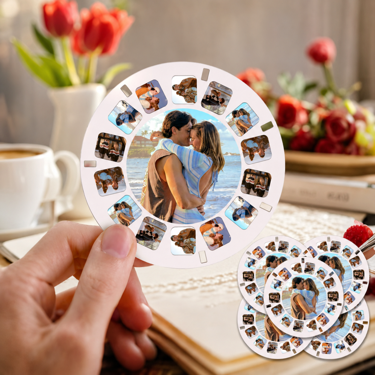 Personalized 3D Viewfinder Reel for Christmas - Customize with Your Photos