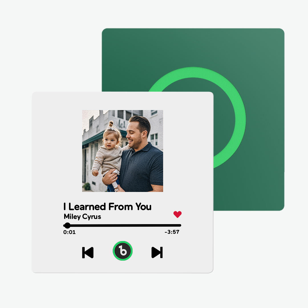 Custom Music Fridge Magnet New 4.0 Upgrade Colorful Frame Personalized Album Fridge Magnet That Can Be Played Song Anniversary Father and Son Gifts - 