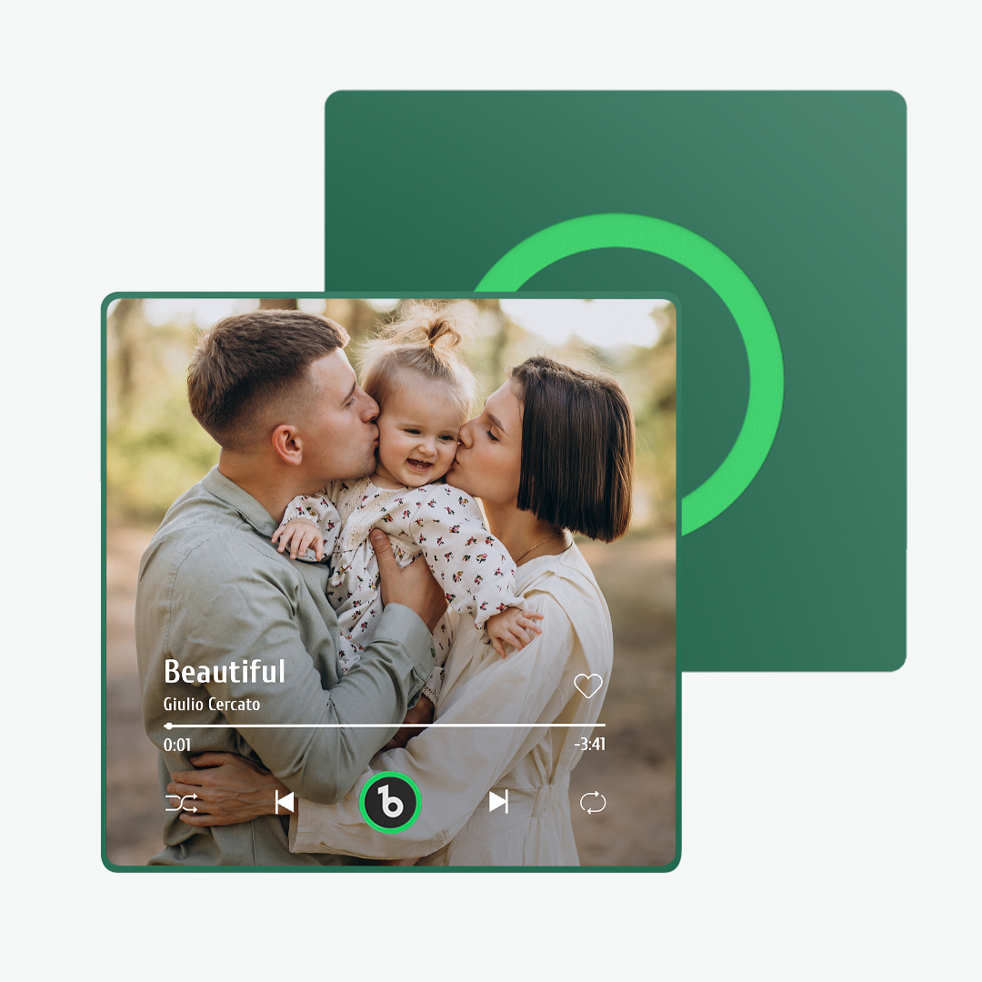 Custom Music Fridge Magnet New 4.0 Upgrade Colorful Frame Album Fridge Magnet Music Wall Photo Sticker Music Movement That Can Be Played Gift for Family - 