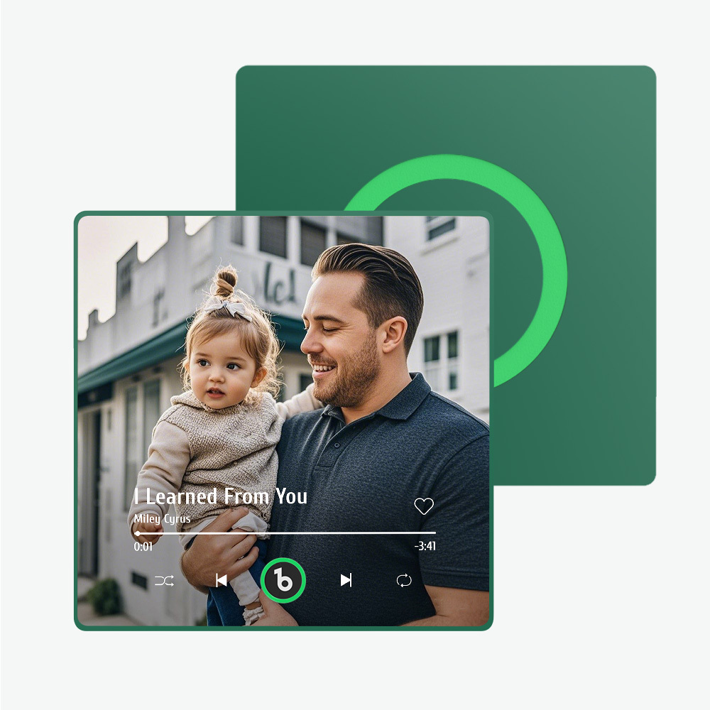 Custom Music Fridge Magnet New 4.0 Upgrade Colorful Frame Album Fridge Magnet Music Wall Photo Sticker Music Movement That Can Be Played Gift for Dad - 