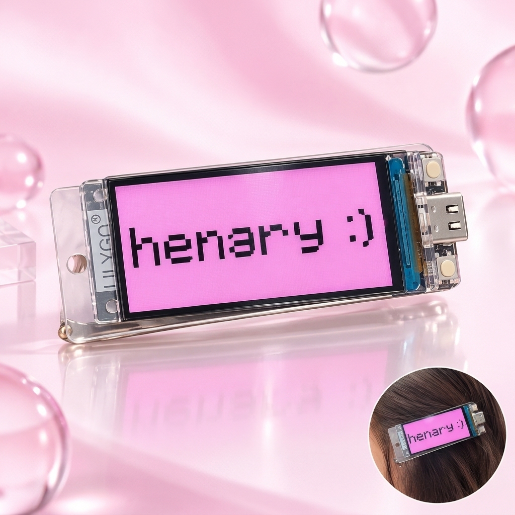 Smart Programmable LED Hair Clip – Customizable Digital Screen Hairpin with Personalized Text & Mood Emojis