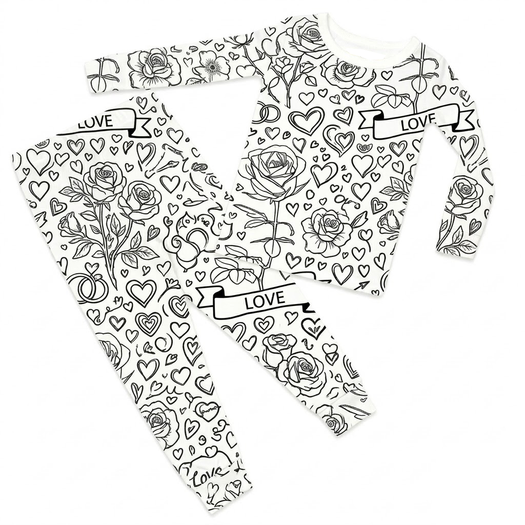 Doodling Pajamas for Kids with 24 Colors Acrylic Paint Markers - 