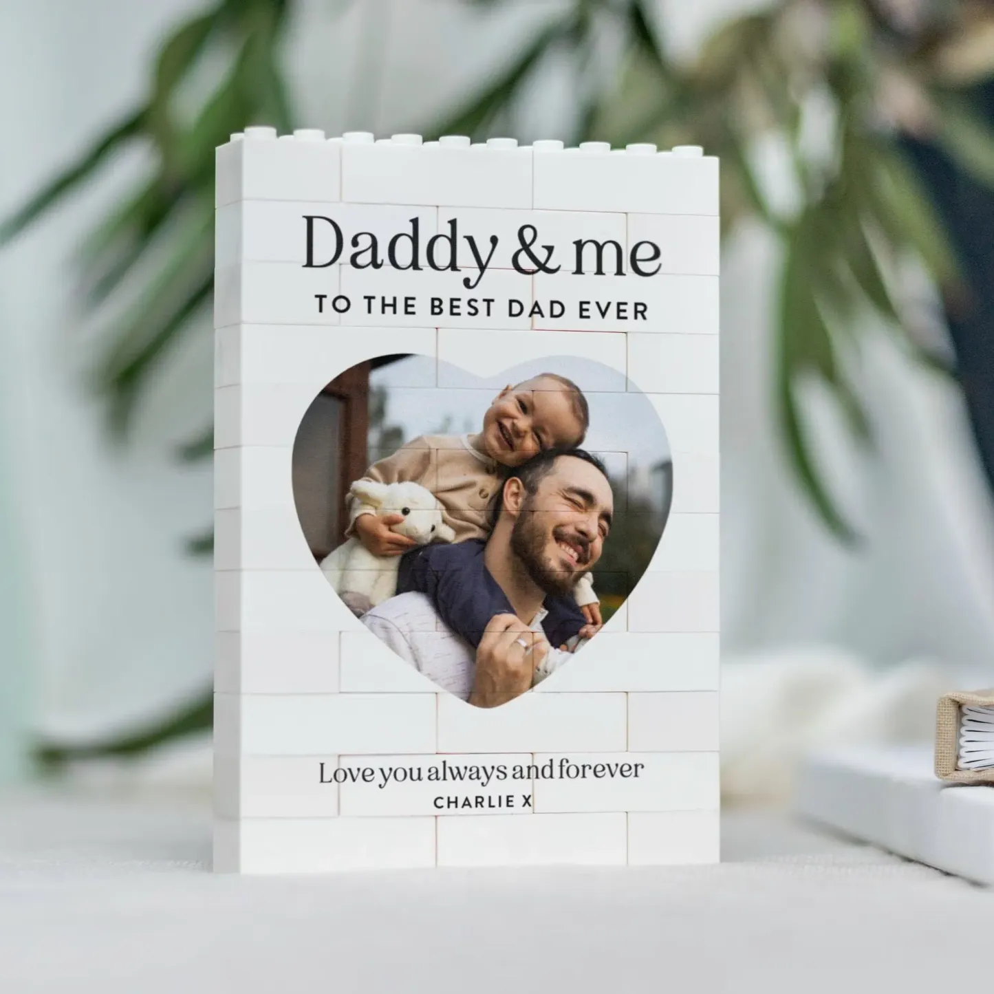 Custom Photo Brick Puzzle Frame – Build Gentle Love, A Meaningful Gift for Dad & Father's Day