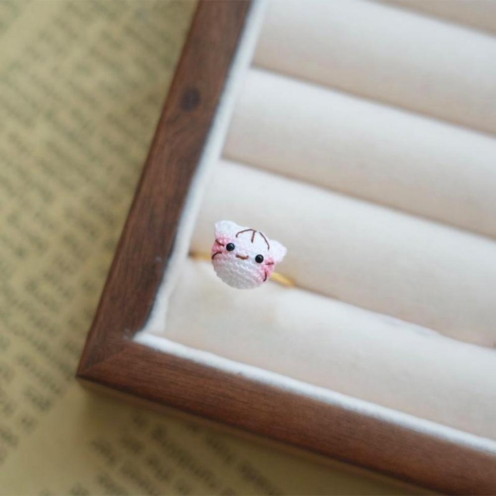 Handmade Crochet Cat and Fish Jewelry ?C Earrings, Bracelet, Ring ?C U