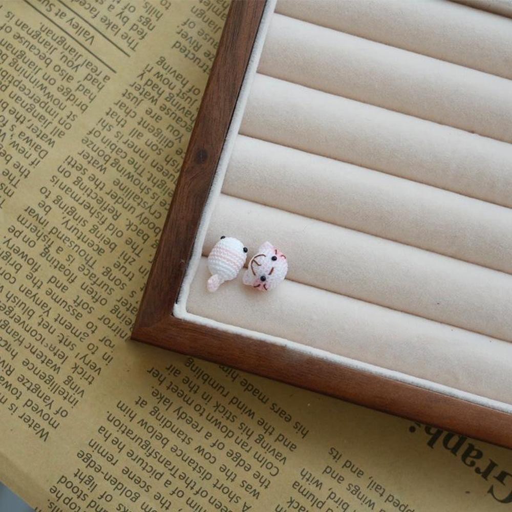 Handmade Crochet Cat and Fish Jewelry Earrings, Bracelet, Ring Unique Indie Lace Accessories