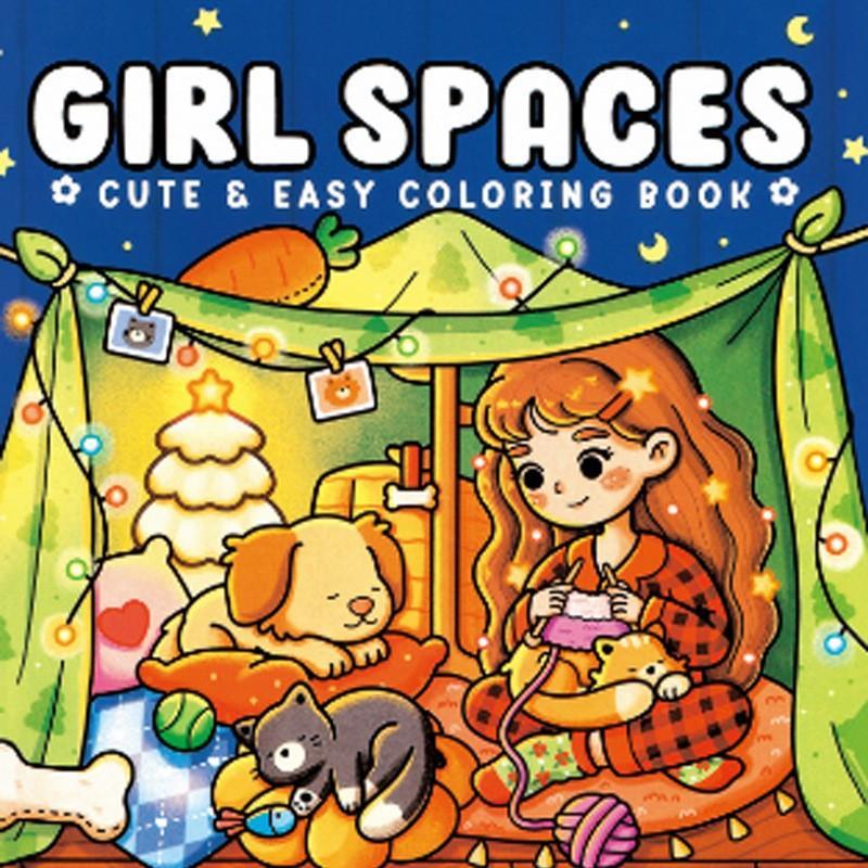 Cute & Comfy Coloring Book for Adults & Teens – 48 Pages Bold & Easy Cozy Lifestyle Line Art for Stress Relief & Relaxation