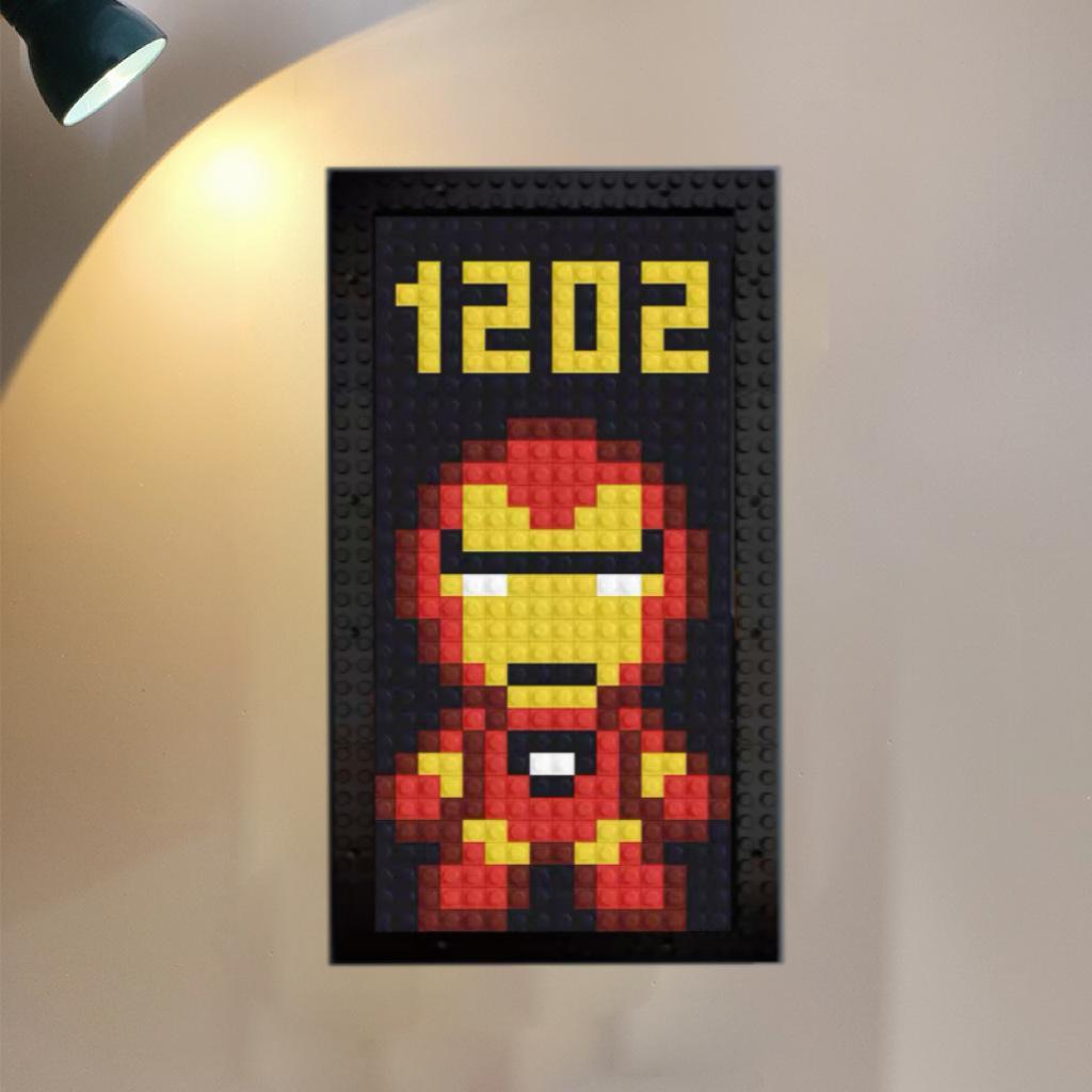 Creative DIY Building Block Door Sign Household Small Particle Assembled Number Plate - myphotowallet